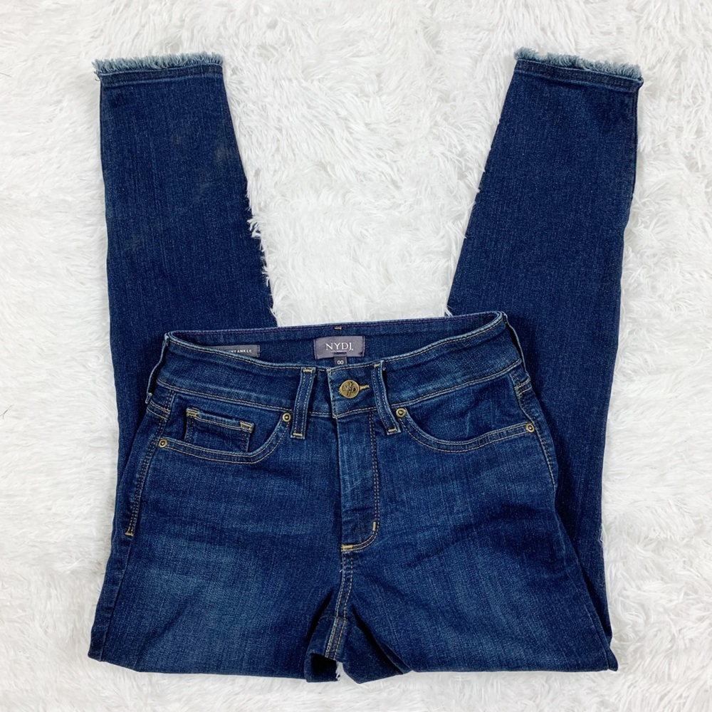 NYDJ New Ami Ankle Skinny Raw Hem Jeans Size 00